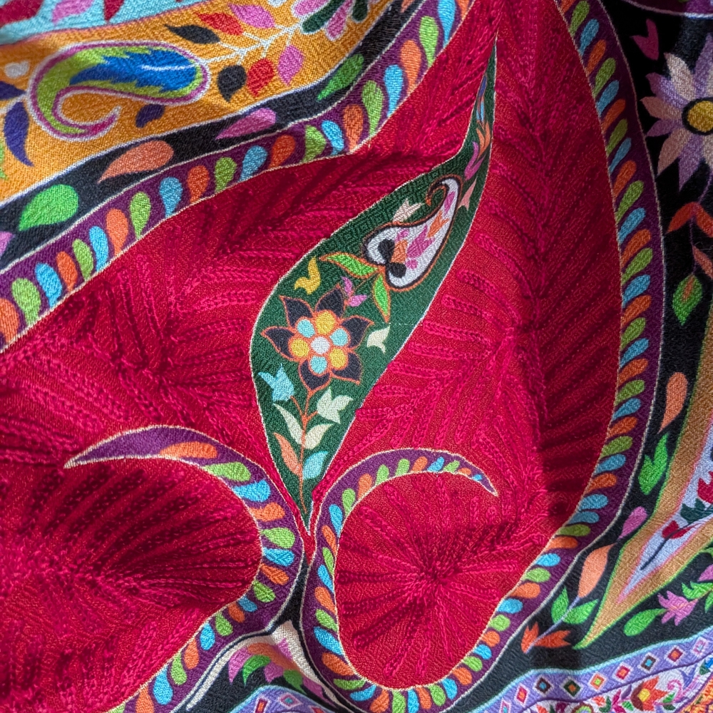 Multicolor Paisley Women's Scarf & Wrap - Picture 4 of 5
